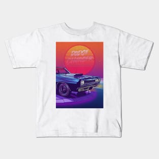 Dodge Charger with 1980's style Kids T-Shirt